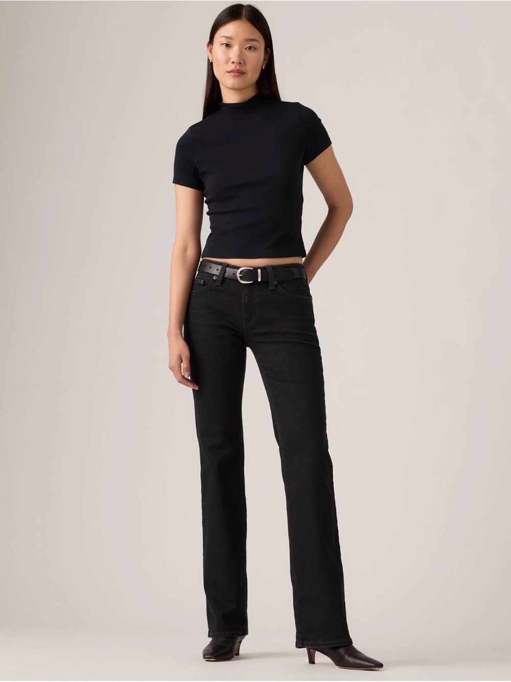Levi’s Women’s Black Super low bootcut jeans